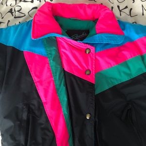 vintage 80s / 90s winter ski puffer jacket